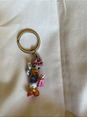 Disney Daisy Duck Keychain in Pink, Purple and Yellow